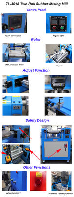 CE Laboratory Silicon Plastic Granule Process Two Roller Rubber Open Mixing Mill Machine