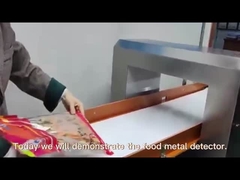Çeşitli gıdalar, plastik geri dönüşümü, kimyasal kauçuk ve tıbbi ilaçlar için metal dedektörü